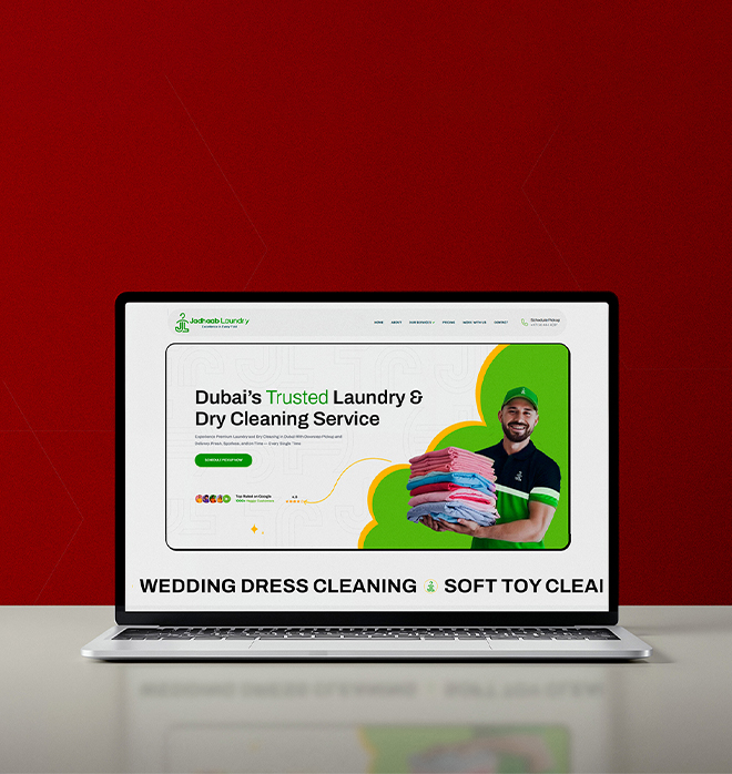 Revamped Website for Jadhaab Laundry